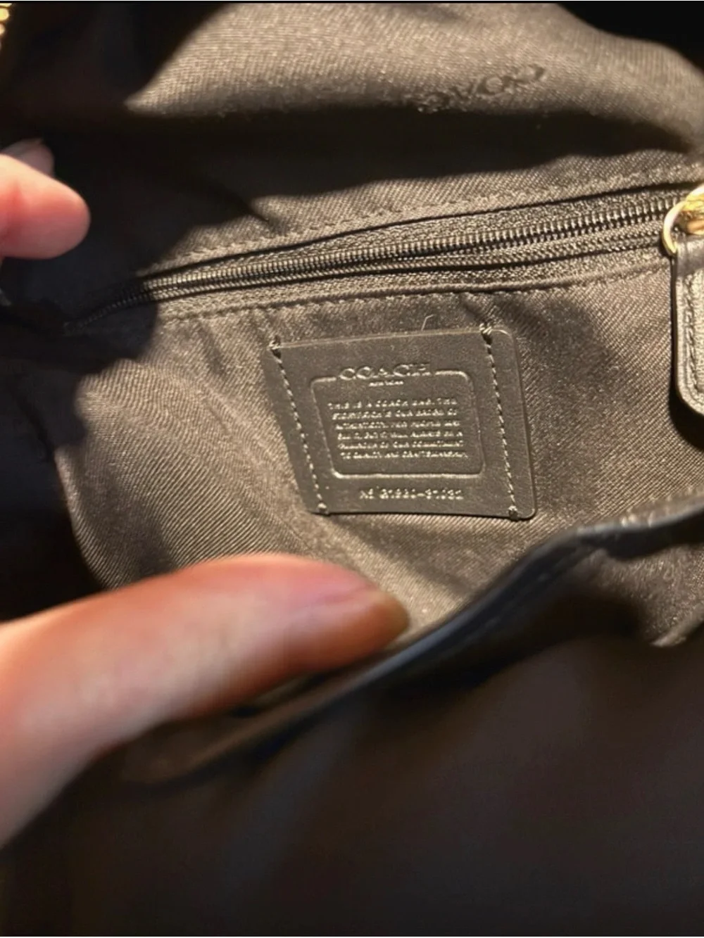 Coach Black Leather Mini Backpack - Sleek Everyday Carry